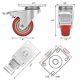 thumbnail image 4 of Ruedas giratorias TABKEER industriales de 3 pulgadas para uso pesado con freno, 4 of 7
