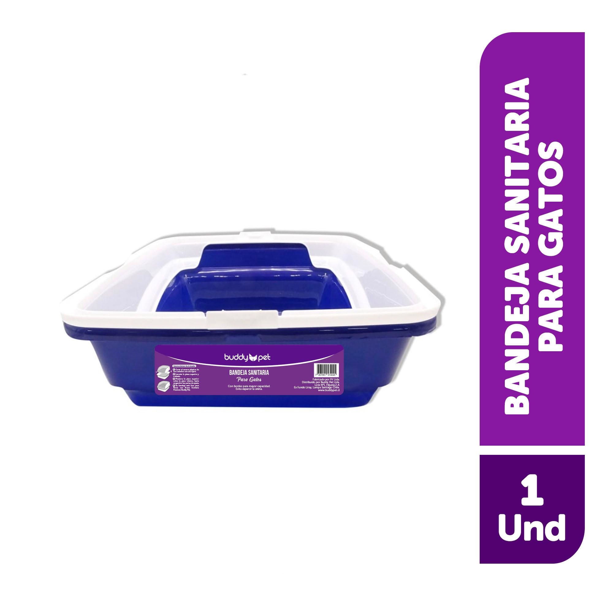 Bandeja Arena Sanitaria De Gato 43x32x14 Cm 1 Un Buddy Pet