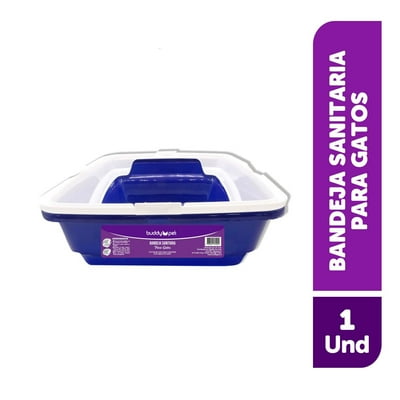 Bandeja Arena Sanitaria De Gato 43X32X14 Cm 1 Un Buddy Pet