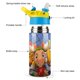 thumbnail image 3 of Maple-theme One-Touch Pop Top Water Bottle Stainless Steel Leak-Proof Sports Children's Bottle blue 12oz, 3 of 6