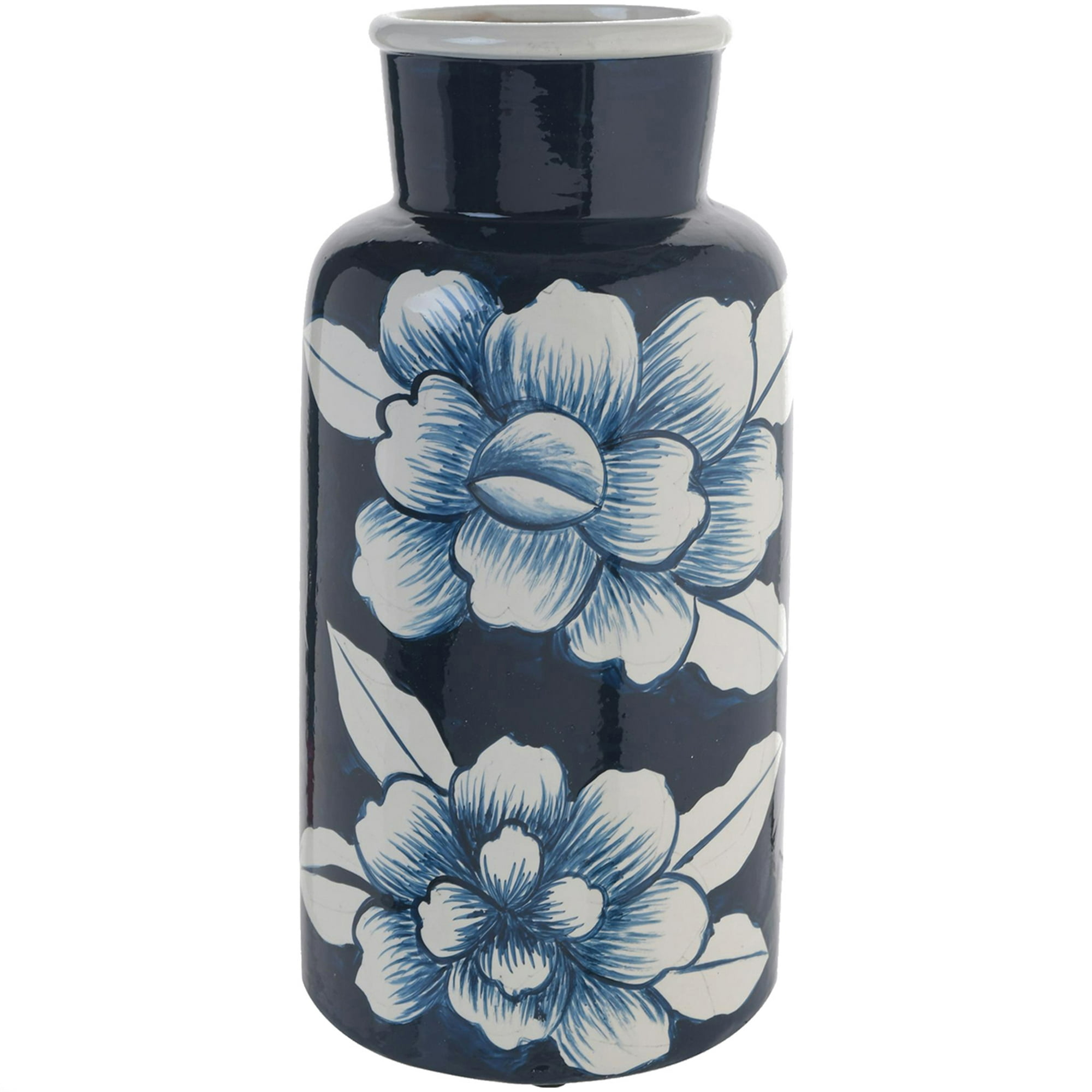 Mallorca - Jarrón Decorativo Flores Azul