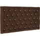 thumbnail image 2 of Respaldo Cama Diamond 1.5 Plaza Felpa Chocolate, 2 of 4