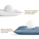 thumbnail image 4 of Almohada de viaje Ivellow Memory Foam Camping Blue-S, 4 of 8