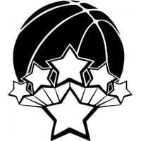Rienda Libre Graphics - Decomural Basketball Ball Stars Sports Ws-32790