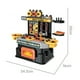 thumbnail image 4 of Mini Mesa de herramientas de Juguete con 57 Accesorios, 4 of 6