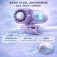 thumbnail image 5 of Ventilador clip coche LED 199 velocidades 16°C semi enfriamiento USB recargable 360°, 5 of 7