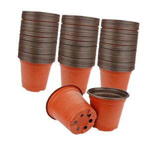 Ioensy - Diámetro De La Boca De Las Macetas 10Cm De La Planta De La Maceta Flexible Pequeña Del Envase De La Planta Del Vivero