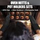 thumbnail image 2 of Juego de guantes y soportes para ollas Rorecay, resistentes al calor, 500 °C, 2 of 7