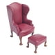 thumbnail image 5 of Realista 1:12 Escala Casa De Mu?ecas Sillón Sofá Muebles Sofá Individual Rojo, 5 of 5