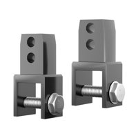 Magideal - 2 Piezas Dispositivo De Elevación Almohadilla Amortiguador De Extensión De Altura Con Tornillos Piezas De Repuesto Universales Amortiguador Trasero De Gris