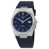 Reloj Tissot Prx Powermatic 80 Leather Strap Blue Dial Automatic T137.407.16.041.00 100M Men'S Watch