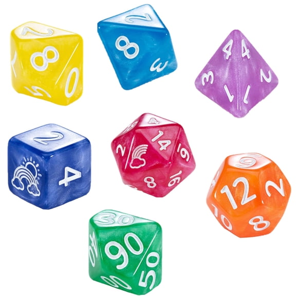 Set de dados Gate Keeper Games Mighty Tiny Rainbow Bits 12 mm