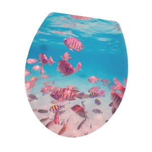 Magideal - Etiqueta Engomada De La Tapa Del Asiento Del Inodoro, Calcomanías De La Tapa Del Inodoro, Decoración Creativa Del Hogar, Calcomanía De La Cubierta Del Estilo A