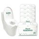 thumbnail image 1 of Cubiertas desechables para asiento de inodoro DISPOZIT, 1250 uds, aptas para descarga, 1 of 8