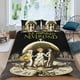 thumbnail image 2 of El Prometido Nunca Jamás Conjunto de sábanas temático, trío de piezas, cómodo y amigable con la piel, diseño único, regalo de decoración para el hogar para familiares, amigos y fans,173cm *218cm, 2 of 6