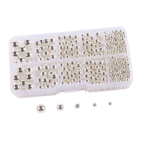 Bothyi - Cuentas De Perlas Artificiales Sin Agujero 4/5/6/8/10Mm Para Sombreros Ropa De Dispersión De Mesa Argent