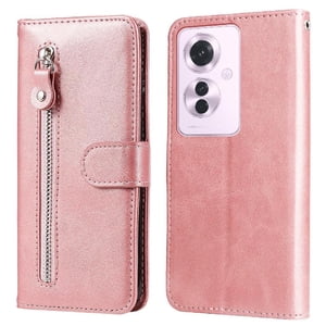 Gangxun - Funda Con Cremallera Para Oppo Reno 11F, Carcasa Cartera De Cuero Pu Con Soporte Y Tarjetero
