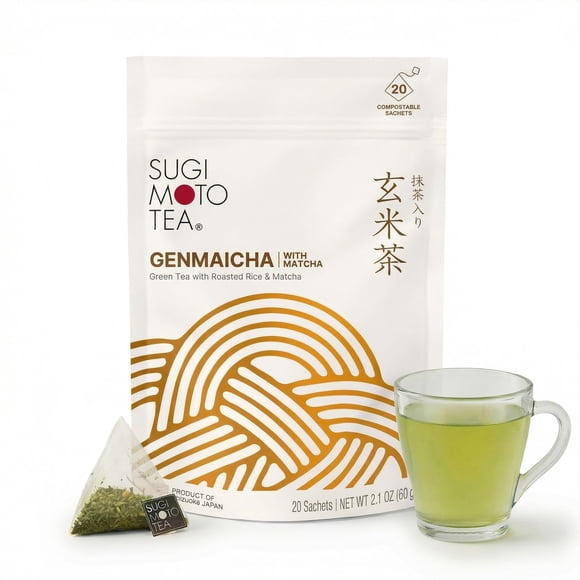 Bolsitas de Té Genmaicha con Matcha SUGIMOTO TEA 20 unidades