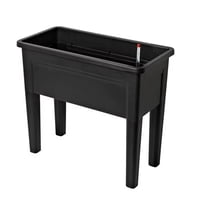 Auckland Outdoor - Jardinera Elevada Macetero Para Huerto Con Patas Negro
