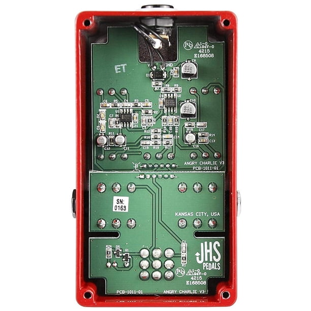 ギター JHS Pedals Angry Charlie V3 Pedal de efectos de guitarra con distorsión JHS Pedals Angry