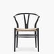 thumbnail image 1 of Silla Madera Wishbone Negro, 1 of 7