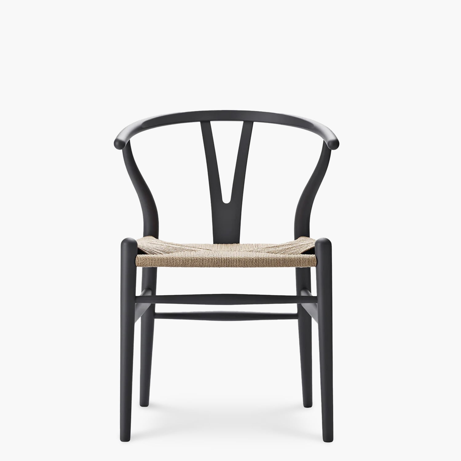 Form Design - Silla Madera Wishbone Negro
