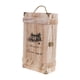 thumbnail image 1 of Caja De Madera Para Botellas De Vino Con Asa Superior Y Tapa Para Bodas, Cumpleaños, Inauguración De La Casa, 1 of 6