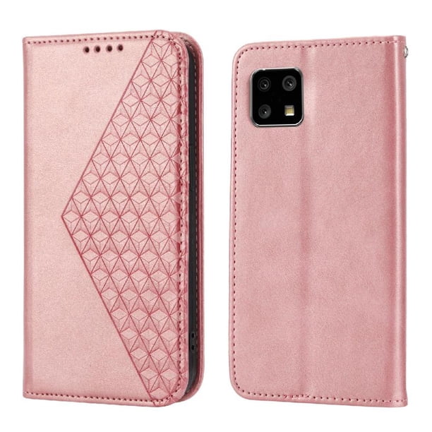 Funda Flip FOXDOCK para Motorola Moto G32 , Estilo Billetera con Diseño Rombo, Correa de Mano y Soporte, Uso Diario