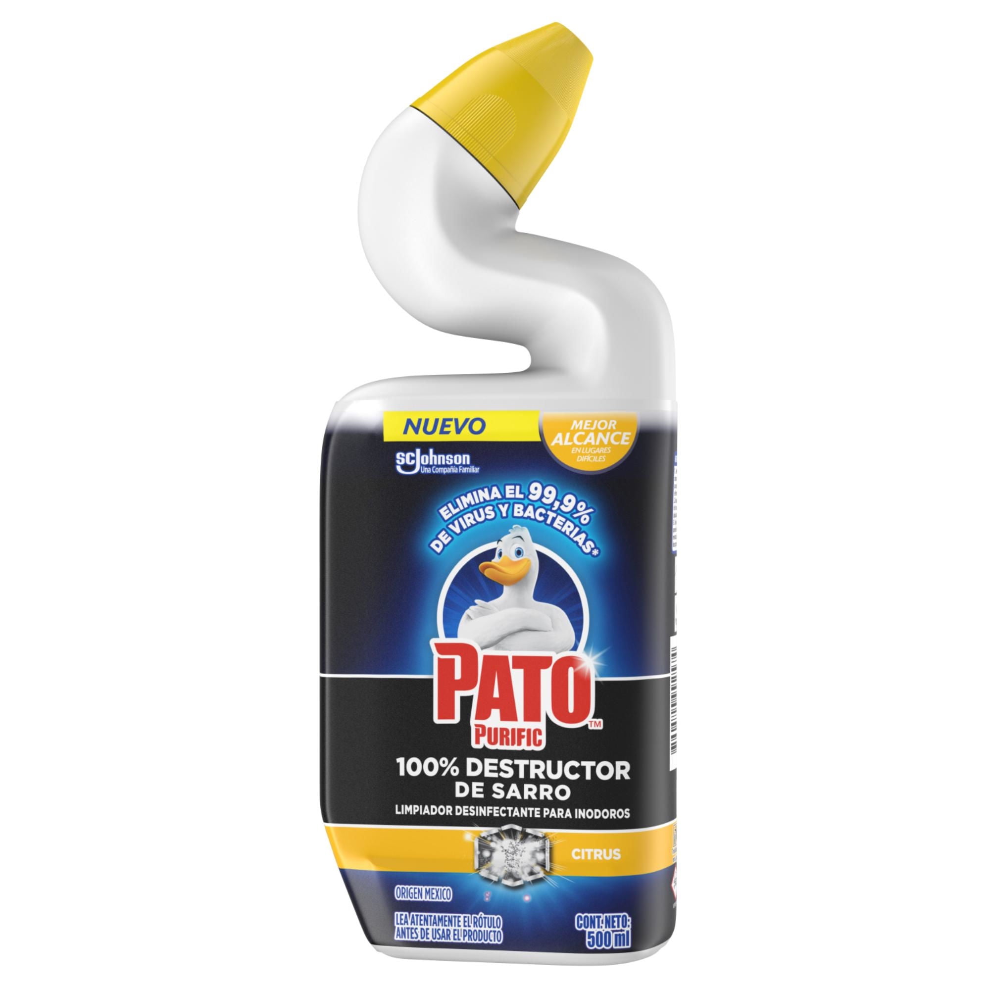 Gel Limpiador Para Inodoro Destructor De Sarro Citrico 500 ml Pato Purific