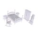 thumbnail image 2 of 1/12 Casa de mu?ecas Muebles en miniatura Juego de dormitorio Cama Armario Armario, 2 of 5