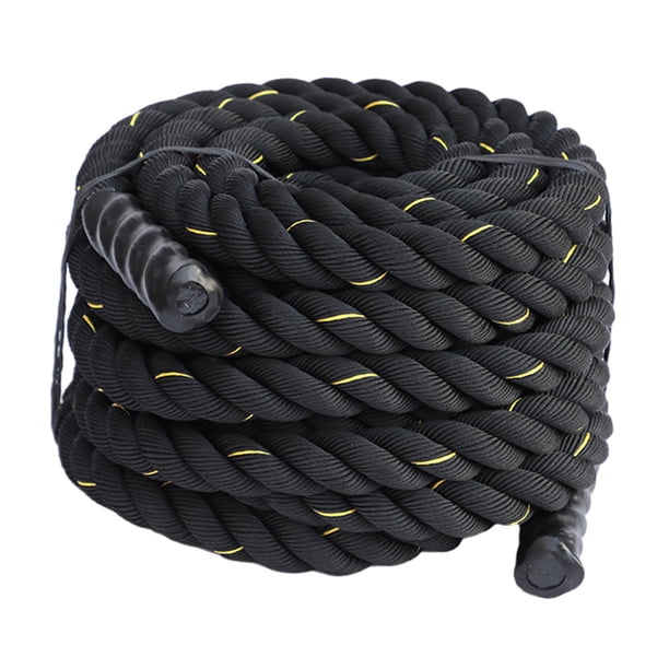 Cuerda de Batalla con Manga, 1,5 Pulgadas de Diámetro, 2,8 M/3m de Longitud, Entrenamiento Muscular de Gimnasio, Cuerdas de Batalla para Gimnasio en C , 38mmx2.8m Amarill 38mmx2.8m Amarillo