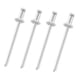 thumbnail image 1 of 4 Piezas De Remaches De Roseta Para Coche, Accesorios Para Automóviles, Repuestos Universales, Plateados, 1 of 5