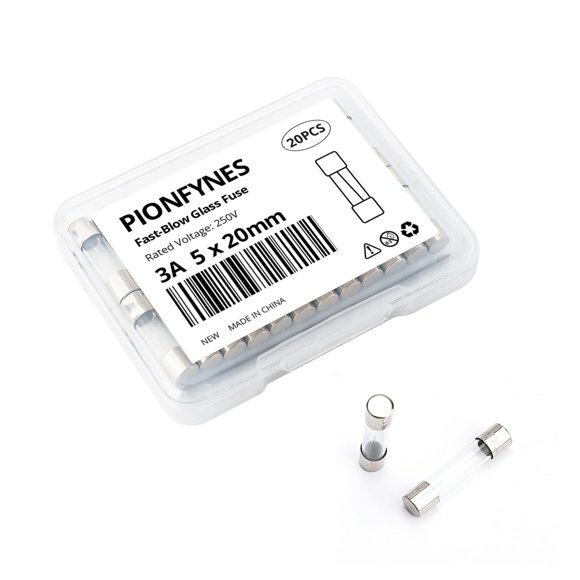 Fusible de vidrio PIONFYNES F3AL250V 3A 250V 5x20 mm (paquete de 20)