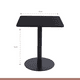 thumbnail image 5 of Mesa restaurant 70x70 Tubo Metal cubierta MDF + 4 Sillas Tolix - Negra, 5 of 8