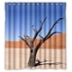 thumbnail image 1 of Cortina de ducha con diseño de desierto, con ganchos, 66 x 72 pulgadas, 1 of 3