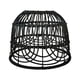 thumbnail image 2 of Pantalla de Lámpara de Ratán Lámpara de Naturaleza Creativa Decoración Droplight Pantalla Tejida Pantalla de Lámpara Cubierta de Luz Colgante de Mimbr Negro, 2 of 5