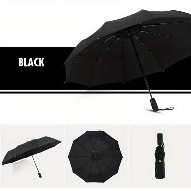 Simple Automatic Windproof Umbrella Double Layer Large Umbrella