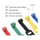 thumbnail image 3 of 20x Pack Amarra Cable Organizador Reutilizable Velcro Cintas azul, 3 of 10