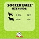 thumbnail image 3 of Pelota de fútbol Dog Toy Jolly Pets, grande, 20 cm de diámetro, azul, 3 of 6