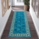 thumbnail image 2 of Alfombra de corredor CAROMIO 122 × 183 cm verde azulado lavable, 2 of 7