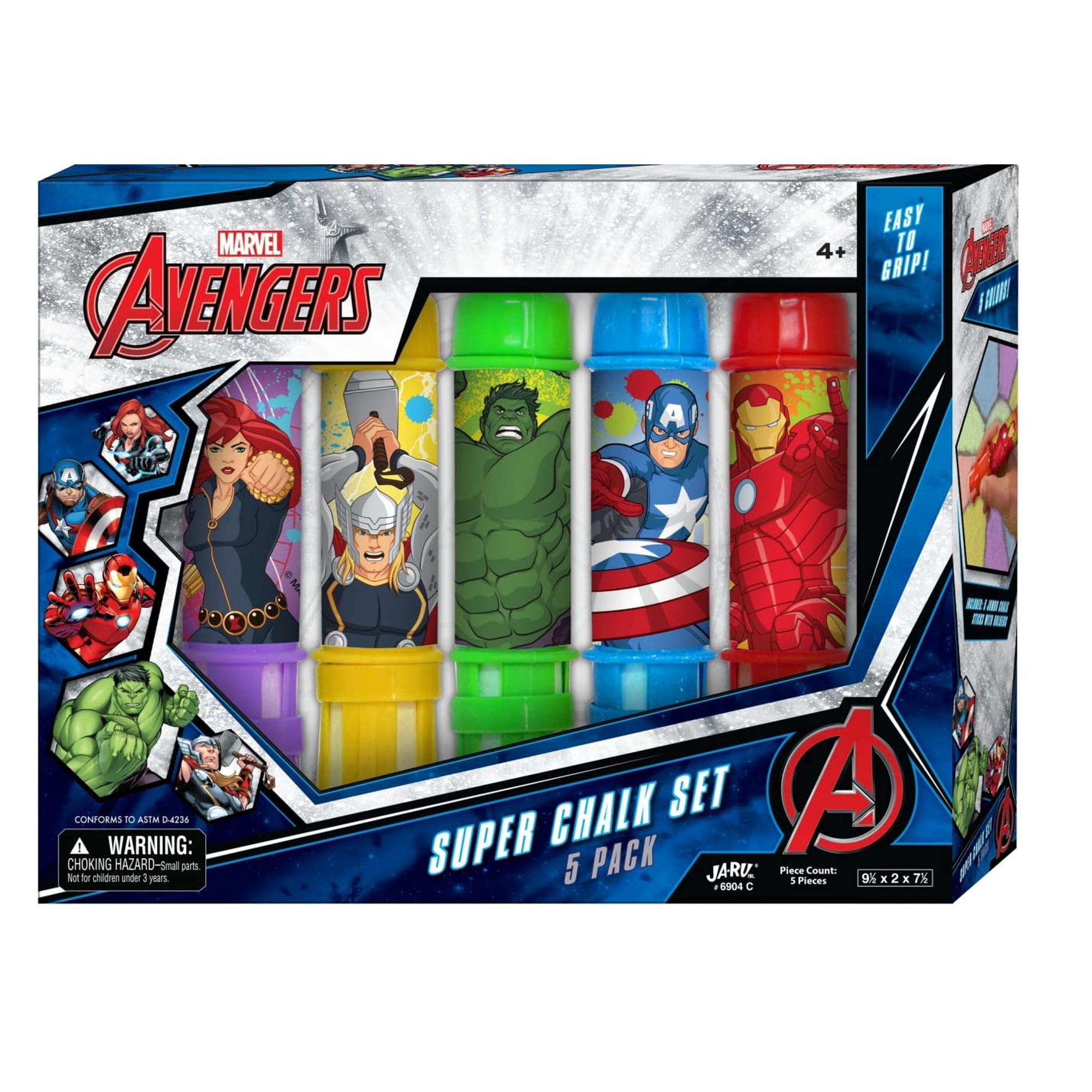 Soporte Para Tizas Ja-ru Marvel Avengers Jumbo (1 Paquete) Para Niños