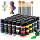 thumbnail image 1 of Set de pintura acrílica TMOL de 36 colores, 60 ml, con 12 pinceles, 1 of 7