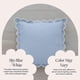 thumbnail image 5 of Funda de almohada BEBE BASK azul festoneada, 100% algodón, 45 x 45 cm, juego de 2, 5 of 9