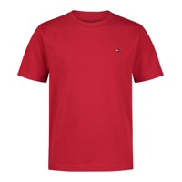 Camiseta Tommy Hilfiger De Manga Corta Para Niños De 8 Años - Escarlata