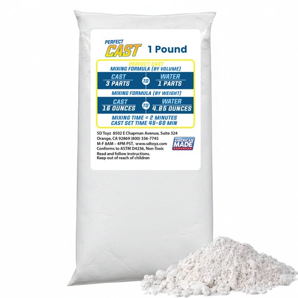 Polvo de vaciado Perfect Craft de fraguado rápido, no tóxico, 454 g