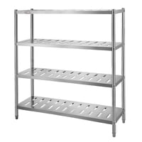Prochef - Estante 4 Bandejas Perforadas 150X50X155 Cm. Acero Inox