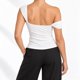 thumbnail image 3 of Polera Tendencia Basica Mujer Poliester S/M L/XL Blanco, 3 of 8