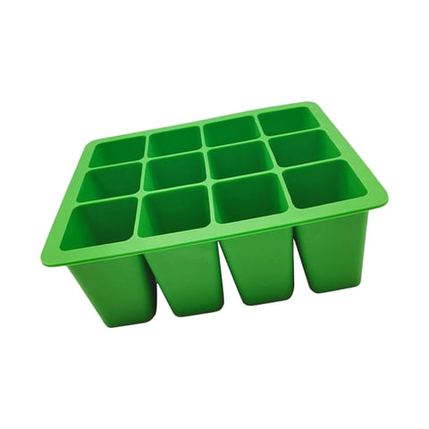 Ioensy - Bandeja De Inicio De Plántulas De 12 Celdas De Silicona Para Trabajadores De Jardín Verde