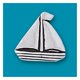 thumbnail image 1 of Moneda Basic Spirit de 2,5 cm de peltre con barco de vela – Regalo, 1 of 2