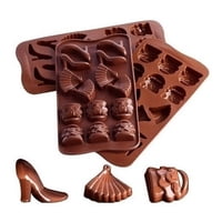 Genérico - 3 Moldes De Chocolate Molde Chocolate Tacon Abanico Cartera